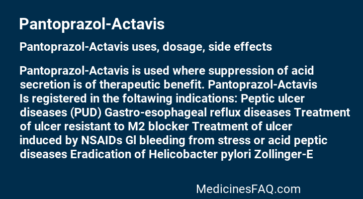 Pantoprazol-Actavis