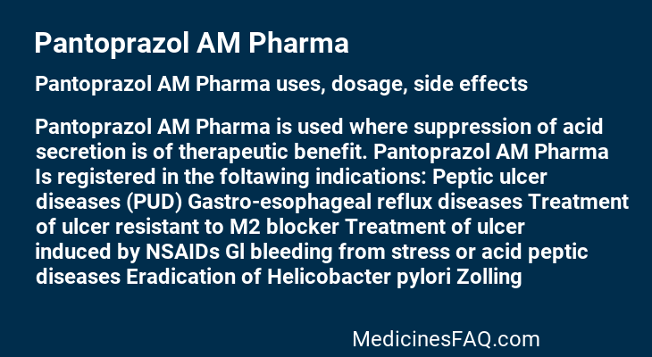 Pantoprazol AM Pharma