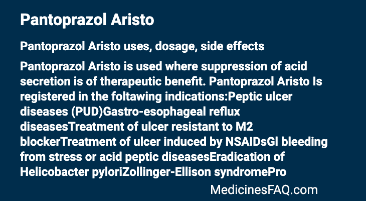 Pantoprazol Aristo