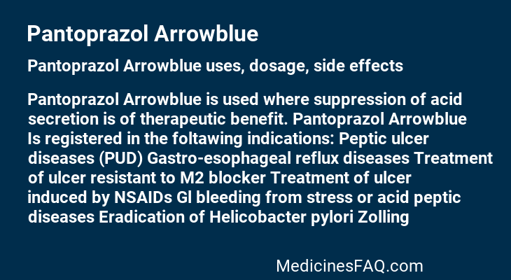 Pantoprazol Arrowblue