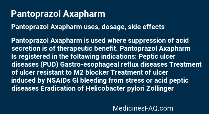 Pantoprazol Axapharm