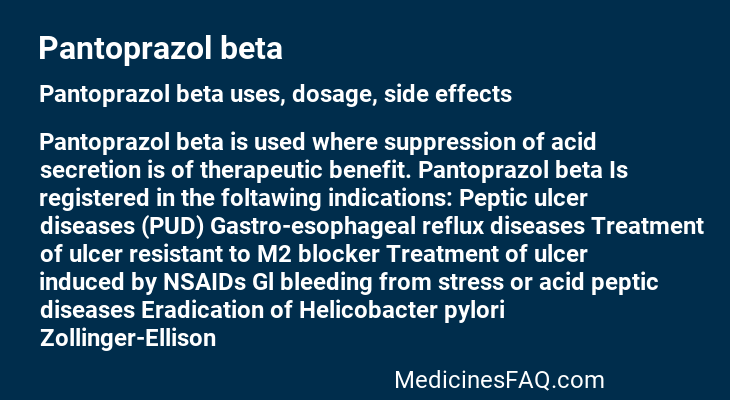 Pantoprazol beta