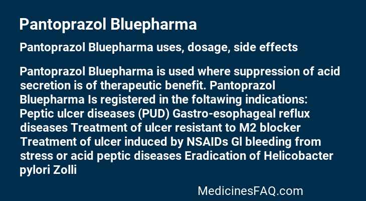 Pantoprazol Bluepharma