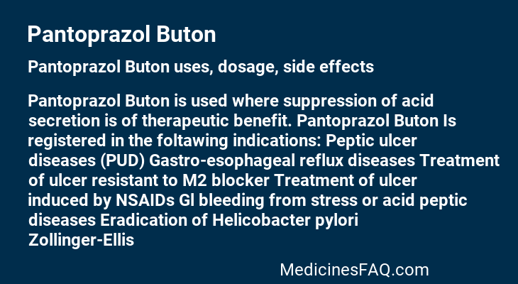 Pantoprazol Buton