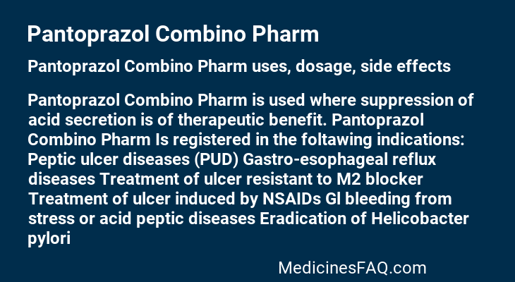 Pantoprazol Combino Pharm