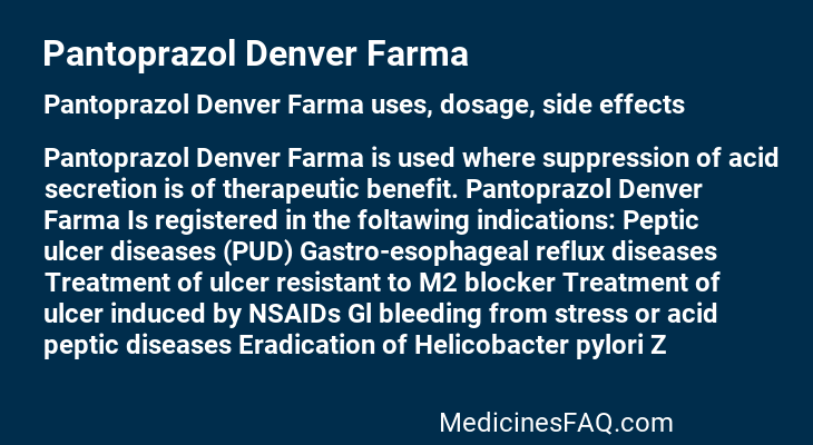 Pantoprazol Denver Farma