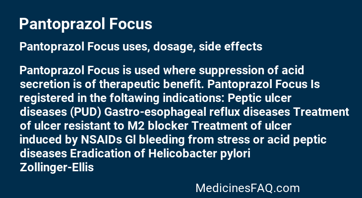 Pantoprazol Focus