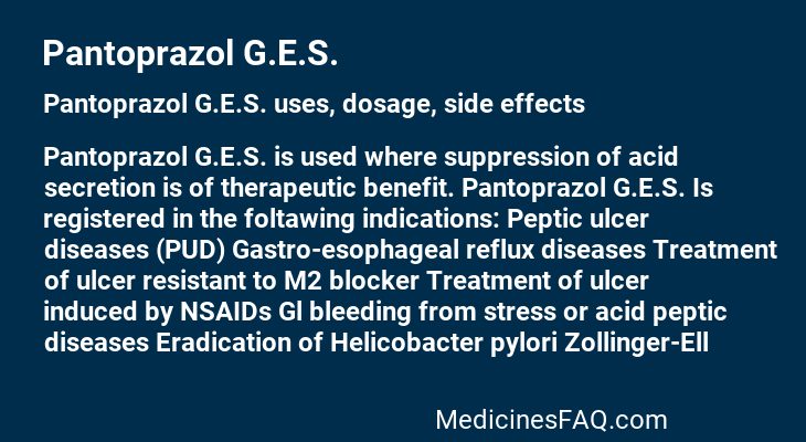 Pantoprazol G.E.S.