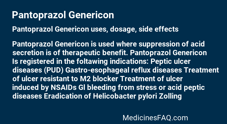 Pantoprazol Genericon