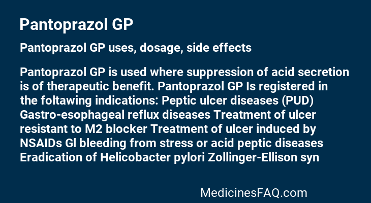 Pantoprazol GP