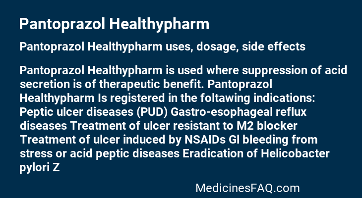 Pantoprazol Healthypharm