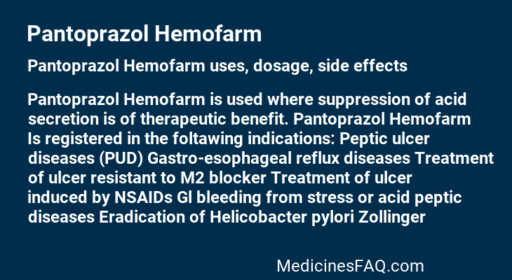 Pantoprazol Hemofarm