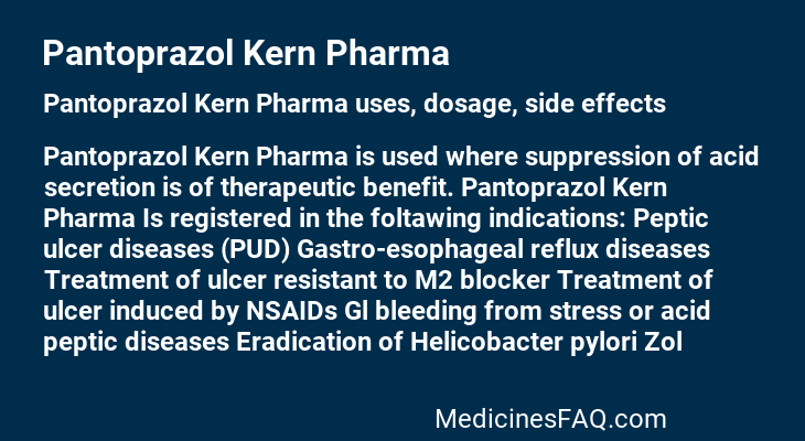 Pantoprazol Kern Pharma