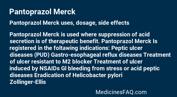 Pantoprazol Merck