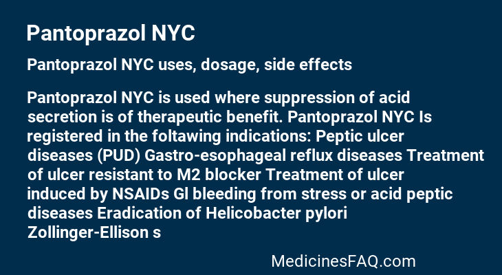 Pantoprazol NYC