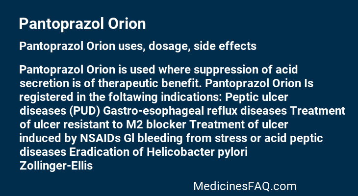 Pantoprazol Orion