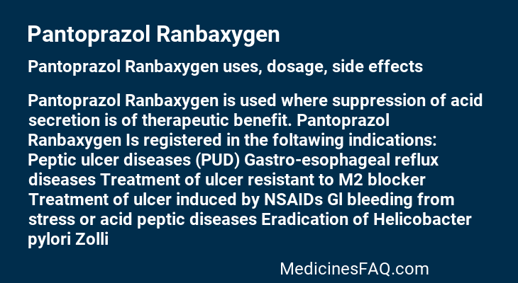 Pantoprazol Ranbaxygen