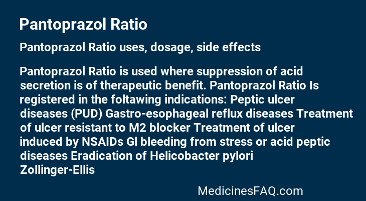 Pantoprazol Ratio