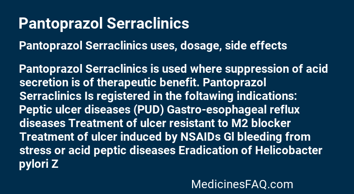 Pantoprazol Serraclinics