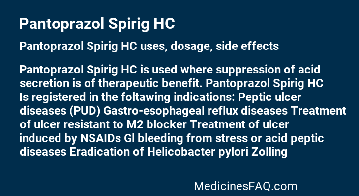 Pantoprazol Spirig HC