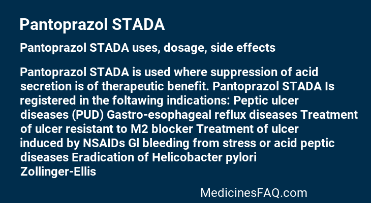 Pantoprazol STADA