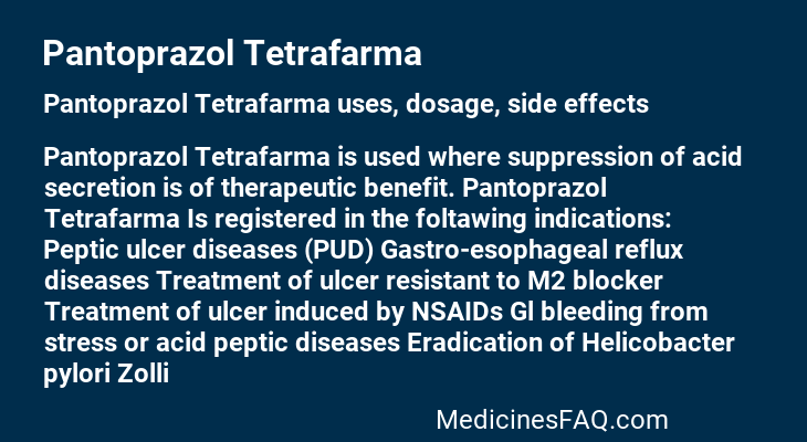 Pantoprazol Tetrafarma