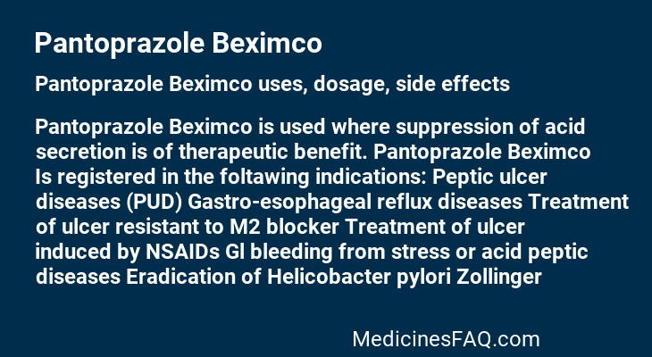 Pantoprazole Beximco