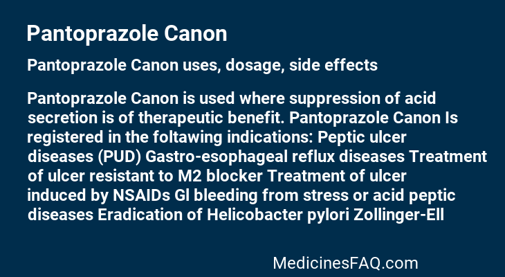 Pantoprazole Canon