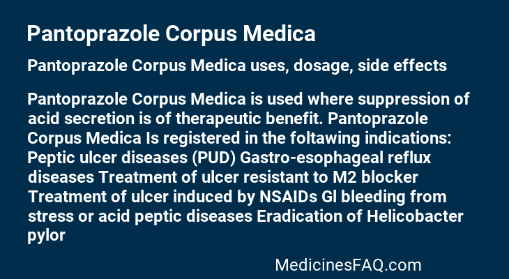 Pantoprazole Corpus Medica