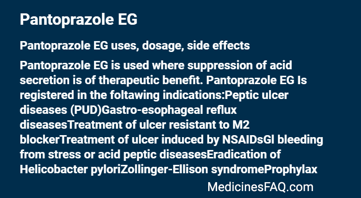 Pantoprazole EG