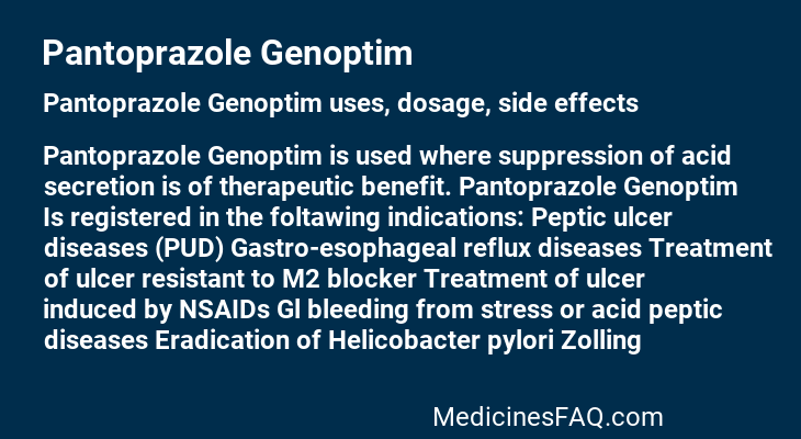 Pantoprazole Genoptim