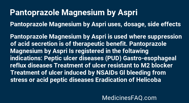 Pantoprazole Magnesium by Aspri