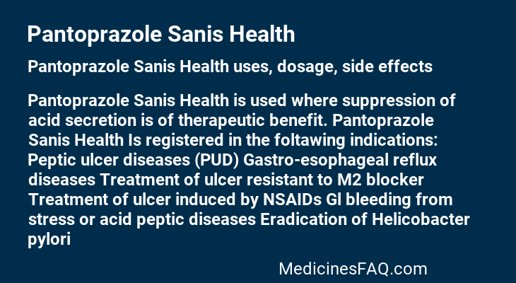 Pantoprazole Sanis Health