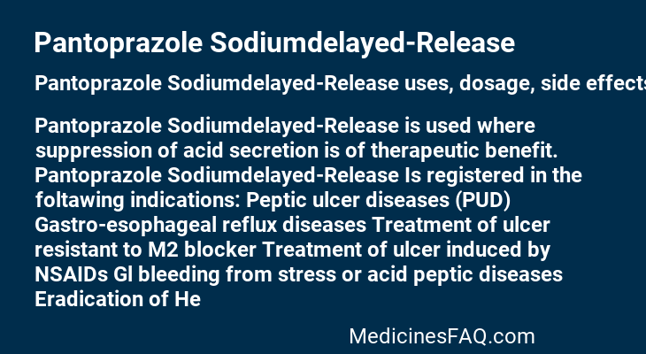 Pantoprazole Sodiumdelayed-Release