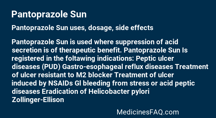 Pantoprazole Sun