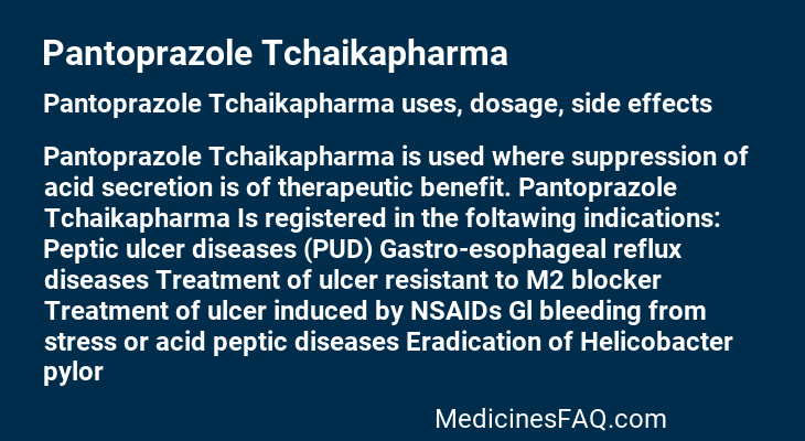 Pantoprazole Tchaikapharma