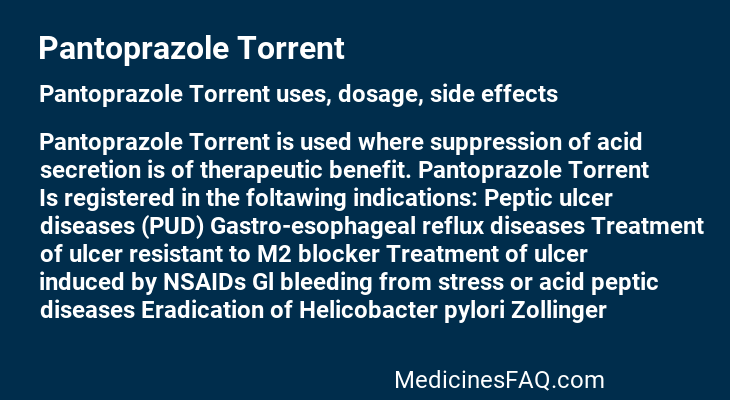 Pantoprazole Torrent