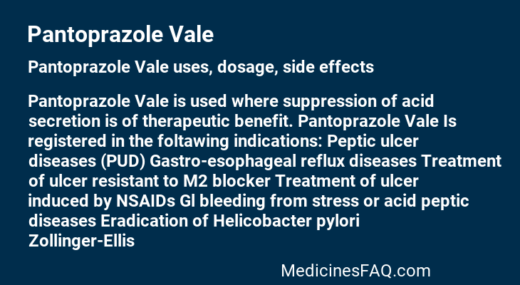 Pantoprazole Vale