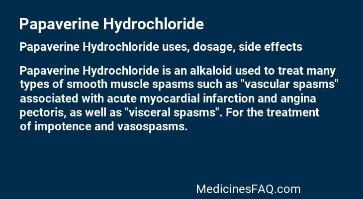 Papaverine Hydrochloride