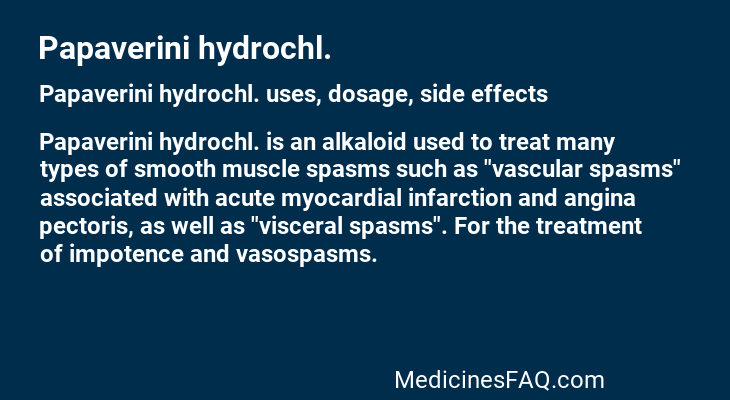 Papaverini hydrochl.