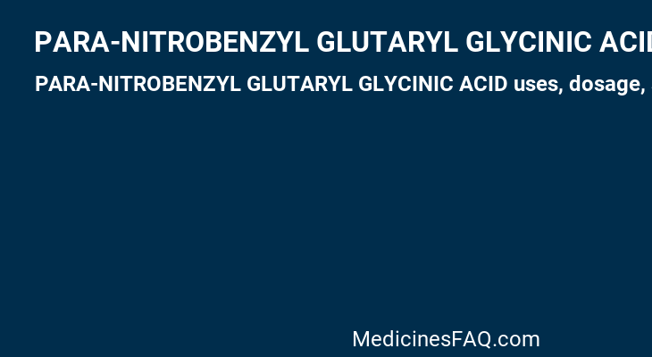 PARA-NITROBENZYL GLUTARYL GLYCINIC ACID
