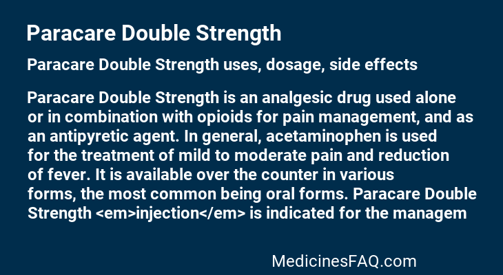 Paracare Double Strength