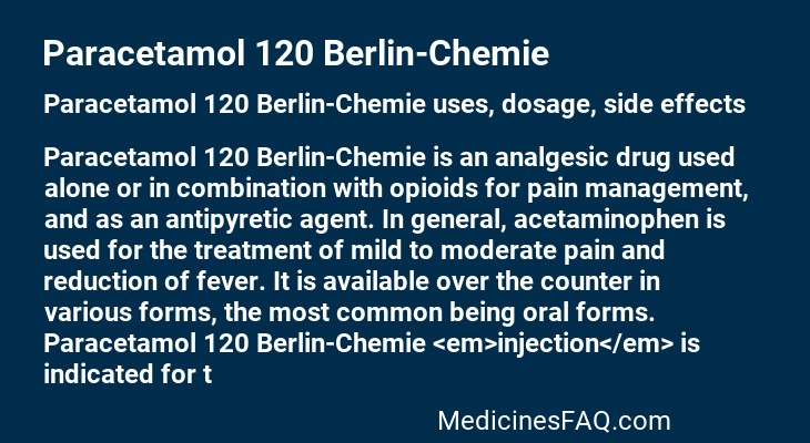 Paracetamol 120 Berlin-Chemie