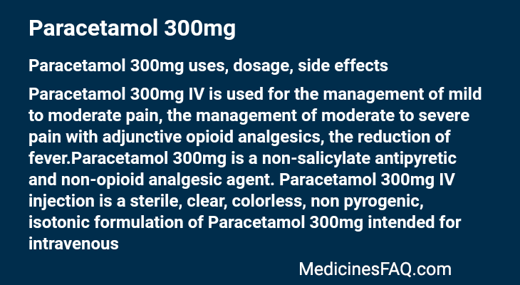 Paracetamol 300mg