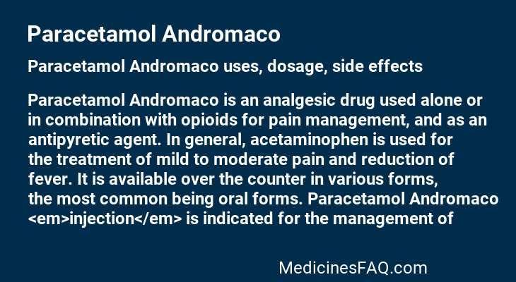 Paracetamol Andromaco