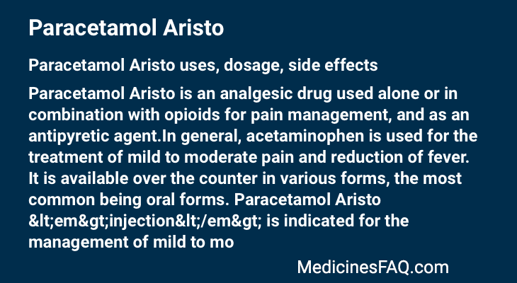 Paracetamol Aristo