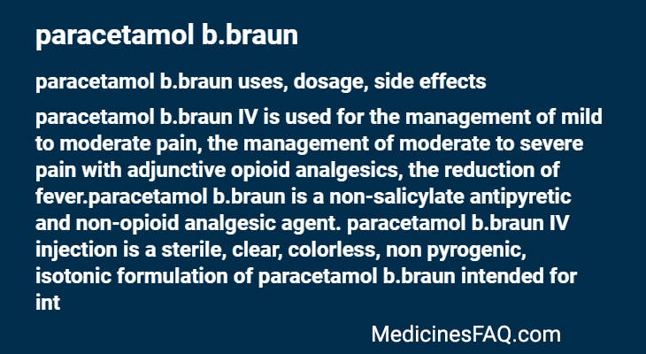paracetamol b.braun