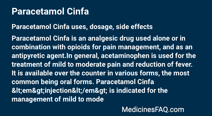 Paracetamol Cinfa