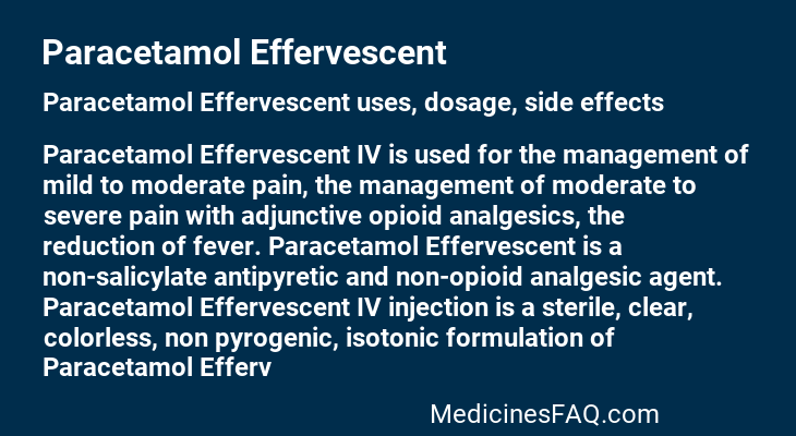 Paracetamol Effervescent