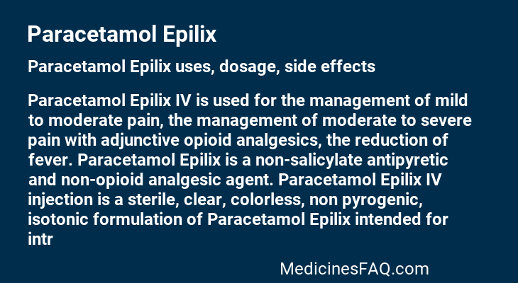 Paracetamol Epilix
